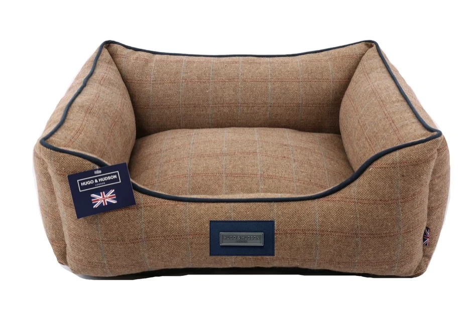 Hugo & Hudson Brown Tweed Dog Bed 3 Hugo & Hudson Brown Tweed Dog Bed