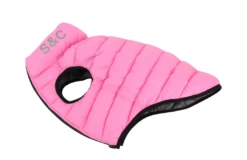 Hugo & Hudson Sugar Pink & Grey Puffer Jacket