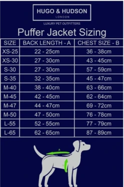 Hugo & Hudson Aqua & Grey Puffer Jacket -Pet dog screen shot 2019 12 03 at 21.51.29