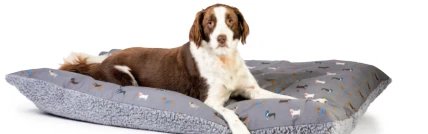 FatFace Marching Dogs Deep Duvet Dog Bed 4 FatFace Marching Dogs Deep Duvet Dog Bed - Image 2