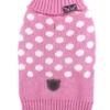 Sydney & Co Pink & White Dog Jumper