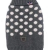 Sydney & Co - Turtleneck Dark Grey Spotty Dog Jumper