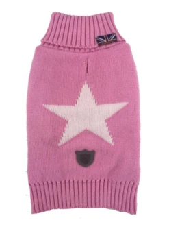 Sydney & Co Pink Star Dog Jumper