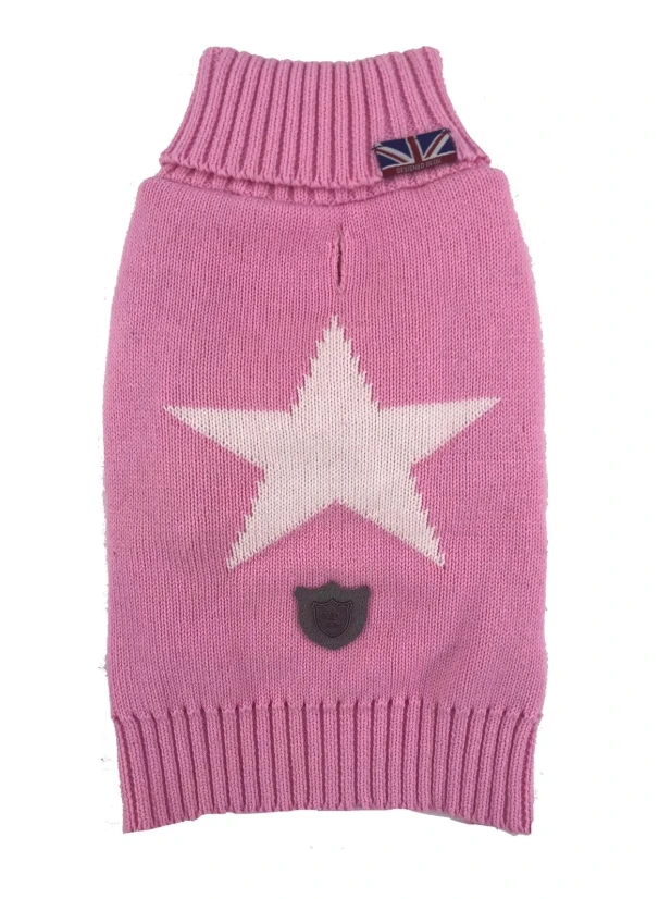 Sydney & Co Pink Star Dog Jumper 3 Sydney & Co Pink Star Dog Jumper
