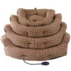 Hot Dogs Heated Cushion Dog Bed - Sewerby -Pet dog sewerby cushion stack