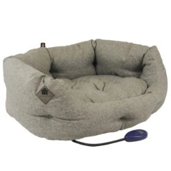 Hot Dogs Heated Cushion Dog Bed - Sledmere -Pet dog sledmere heated dog bed medium
