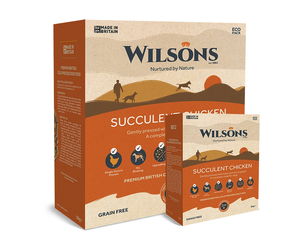 Wilsons - Succulent Chicken - Premium British Cold Pressed Dog Food 3 Wilsons - Succulent Chicken - Premium British Cold Pressed Dog Food