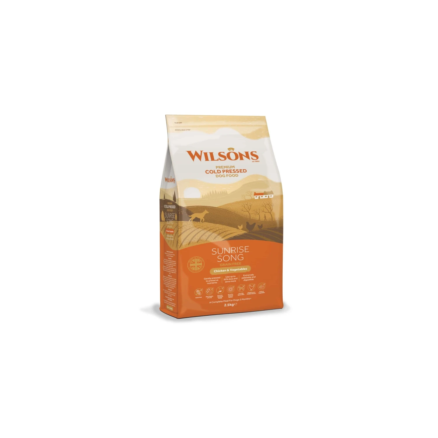 Wilsons - Sunrise Song - Chicken & Vegetables Cold Pressed Dog Food 4 Wilsons - Sunrise Song - Chicken & Vegetables Cold Pressed Dog Food - Image 2