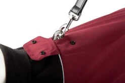 Scruffs - Thermal Self-Heating Dog Coat - Chocolate -Pet dog thermal harness hole detail 2