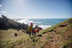 Ruffwear - Overcoat Fuse™ Jacket Canyonlands Orange -Pet dog web 0515 overcoat fuse canyonlands orange coast hiking 06