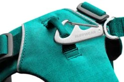 Ruffwear - Front Range® Harness Aurora Teal -Pet dog web 30502 front range harness aurora teal chest attachment connection studio