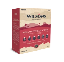Wilsons - Highland Venison & Trout - Premium British Cold Pressed Dog Food 14 Wilsons - Highland Venison & Trout - Premium British Cold Pressed Dog Food -Pet dog wpf colp venison2kg 2 1